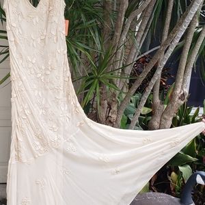 Gown/ Dress Champagne by Stenay sz 8 NWT